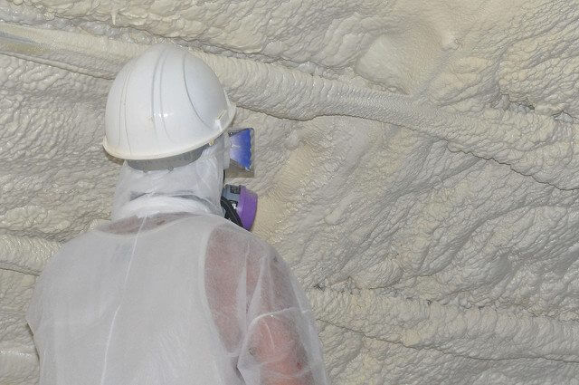 Spray foam insulation provides shipping containers the best protection from the elements.